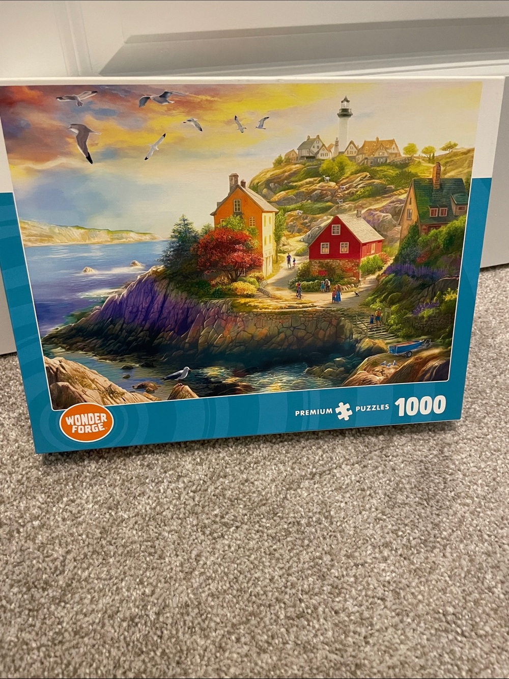 Scenic Coastal Puzzle 1000-Piece - Red & Green
